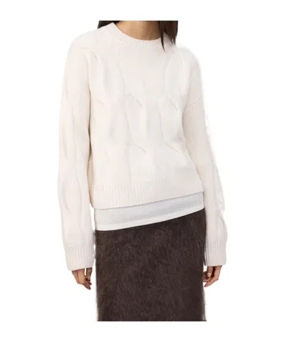 Lisa Yang Sammie Cable-knit Cashmere Jumper In Gray
