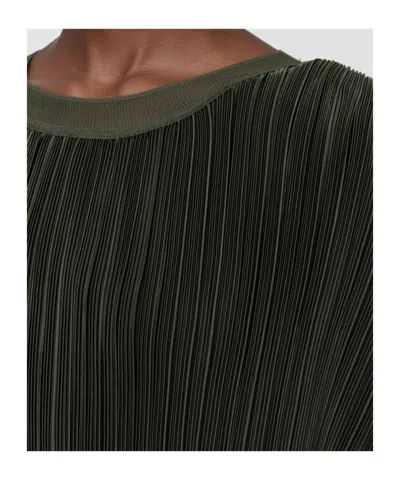 Joseph Cedre Pleated Satin Top In Green