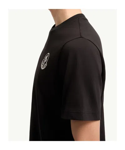 Moncler Cotton Jersey Logo Patch T-shirt In Multi
