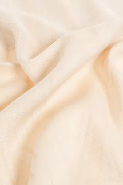 Max Mara Letter Pattern Scarf In Red