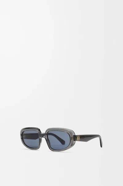 Loewe Mini Anagram Steps Rectangular Sunglasses In Pink