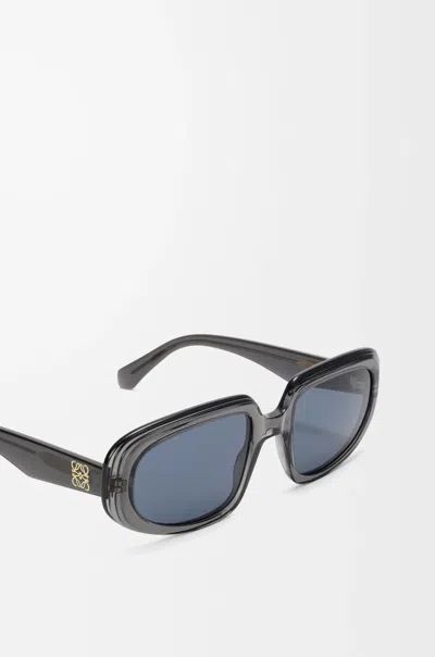 Loewe Mini Anagram Steps Rectangular Sunglasses In Pink