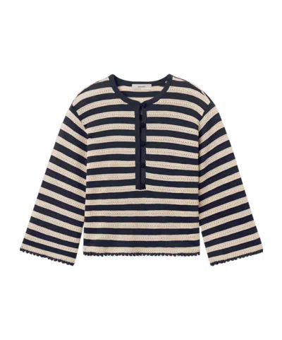 Frame The Easy Captain Pullover In White