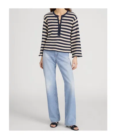 Frame The Easy Captain Pullover In White