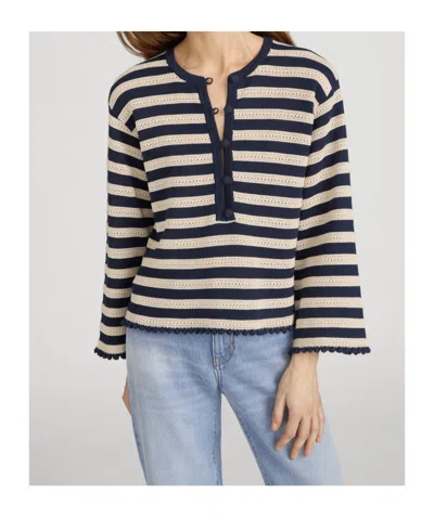 Frame The Easy Captain Pullover In White