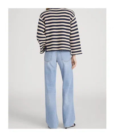 Frame The Easy Captain Pullover In White