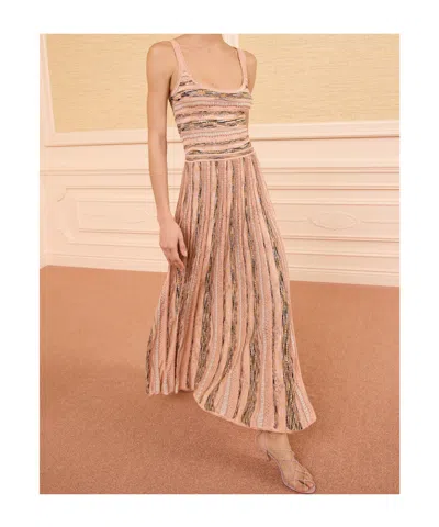 Ulla Johnson Clio Geometric-pattern Maxi Skirt In Brown
