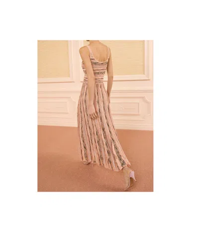 Ulla Johnson Clio Geometric-pattern Maxi Skirt In Brown