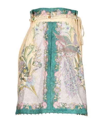 Zimmermann Belt Loop Shorts In Multi