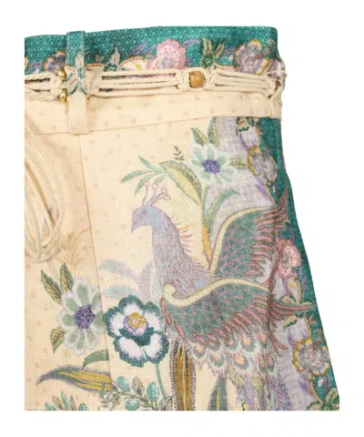 Zimmermann Belt Loop Shorts In Multi