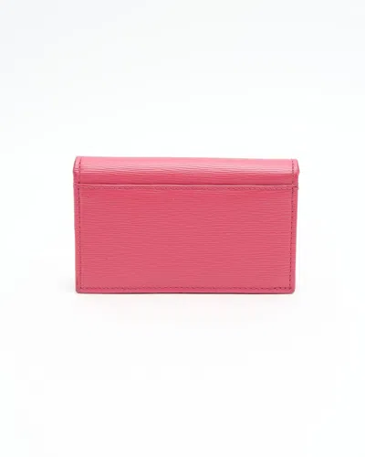Prada Flap Card Holder In Red