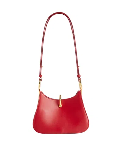 Rabanne Structured Leather Shoulder Bag With Gold Ring Hardware In Pattern