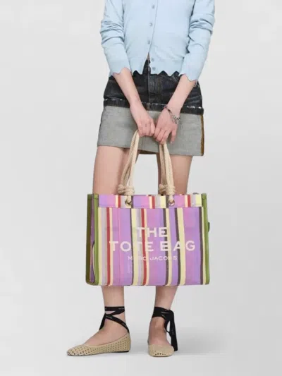 Marc Jacobs Tote Bag Rope Handles Striped Pattern In Multi