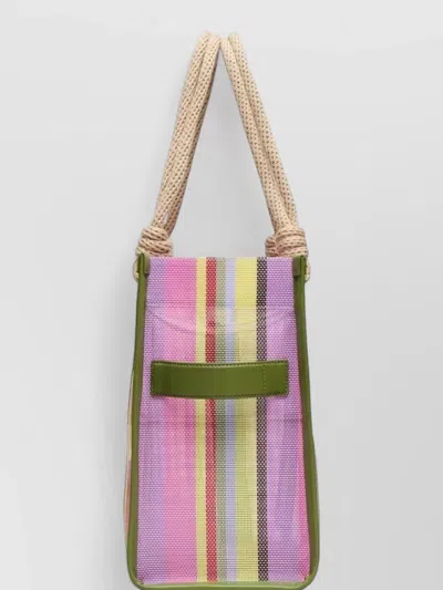 Marc Jacobs Tote Bag Rope Handles Striped Pattern In Multi