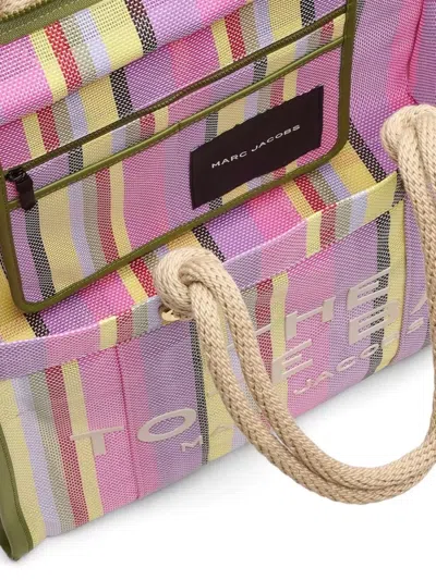 Marc Jacobs Tote Bag Rope Handles Striped Pattern In Multi