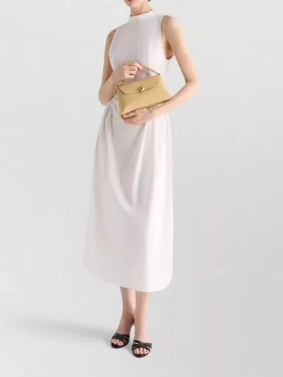 Furla Shoulder Bag Structured Shape Top Handle Strap In Nude