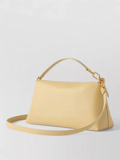 Furla Shoulder Bag Structured Shape Top Handle Strap In Nude