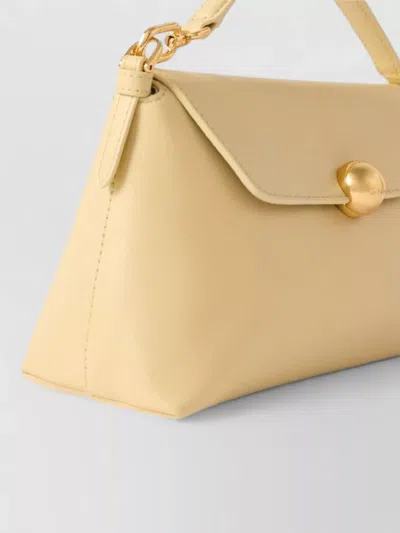 Furla Shoulder Bag Structured Shape Top Handle Strap In Nude