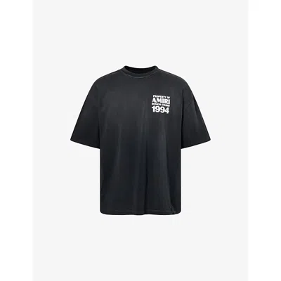 Amiri Mens Black 1994 Logo-print Skate Cotton-jersey T-shirt In Black