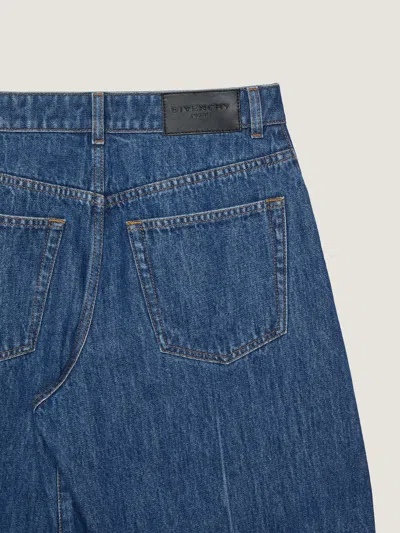 Givenchy Medium Blue Wide Leg Jeans In Blue