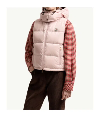 Moncler Niverolle Sleeveless Puffer Jacket In Pink