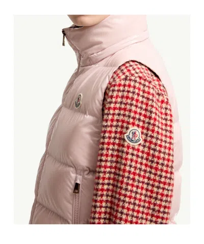 Moncler Niverolle Sleeveless Puffer Jacket In Pink