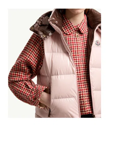 Moncler Niverolle Sleeveless Puffer Jacket In Pink