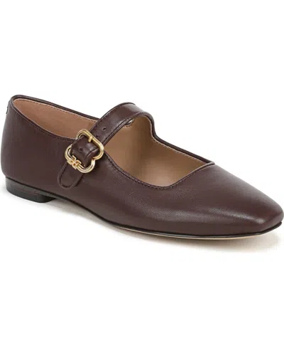 Sam Edelman Michaela Buckle-strap Ballet Flat In Burgundy