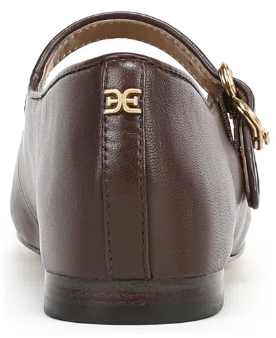 Sam Edelman Michaela Buckle-strap Ballet Flat In Burgundy