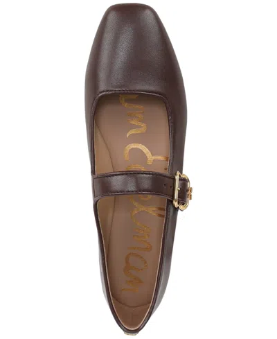 Sam Edelman Michaela Buckle-strap Ballet Flat In Burgundy
