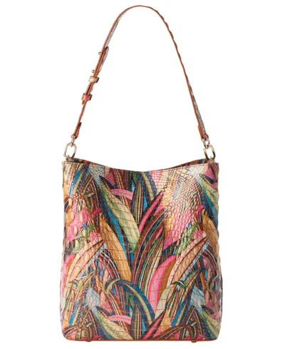 Brahmin Celina Melbourne Small Leather Bucket In Multi