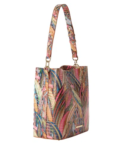 Brahmin Celina Melbourne Small Leather Bucket In Multi