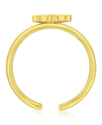 Roxy Waterproof Yellow Triangular Heart Toe Ring In Gold