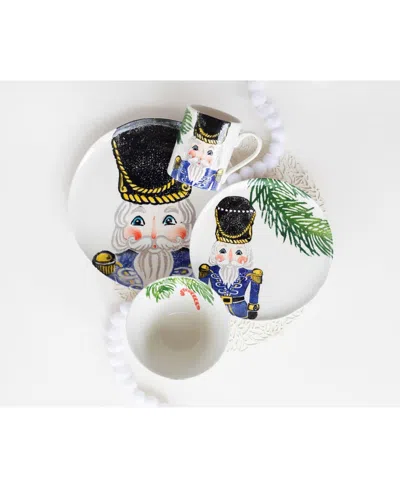Vietri Nutcrackers Dinnerware Dinner Plate In Blue