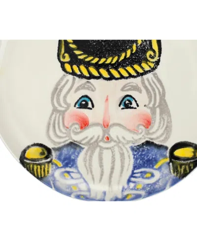 Vietri Nutcrackers Dinnerware Dinner Plate In Blue