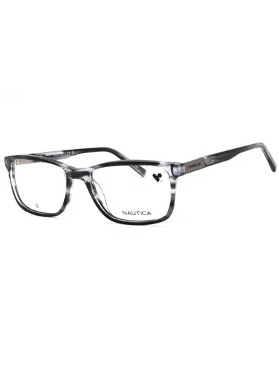 Nautica Stylish Rectangular Eyeglasses For Men In Gray