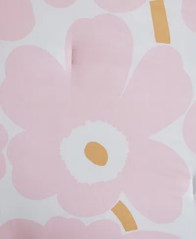 Marimekko Unikko Cotton Percale Comforter Set In Pink