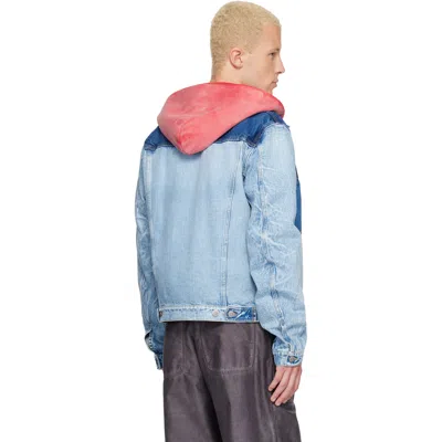 Maison Margiela Patchwork Denim Jacket In Blue