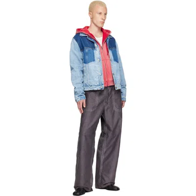 Maison Margiela Patchwork Denim Jacket In Blue