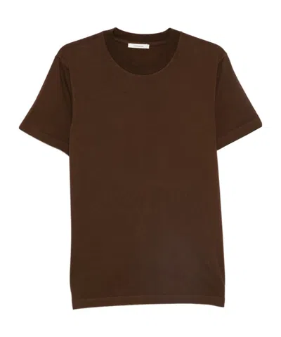 Entire Studios Classic Crew-neck T-shirt In Burgundy