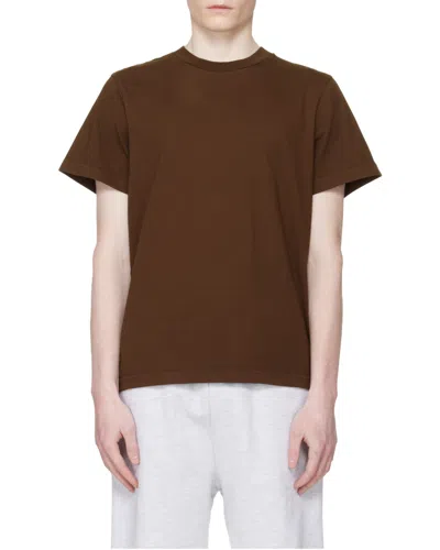 Entire Studios Classic Crew-neck T-shirt In Burgundy