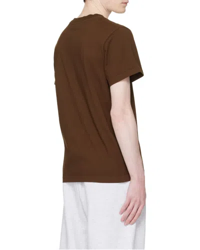 Entire Studios Classic Crew-neck T-shirt In Burgundy