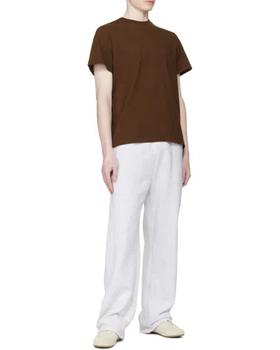 Entire Studios Classic Crew-neck T-shirt In Burgundy