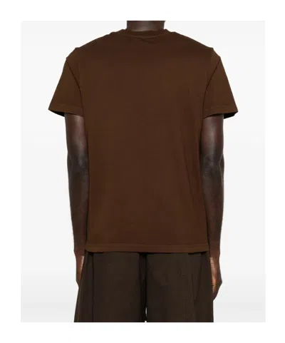 Entire Studios Classic Crew-neck T-shirt In Burgundy