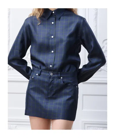 Dior Miniskirt In Blue