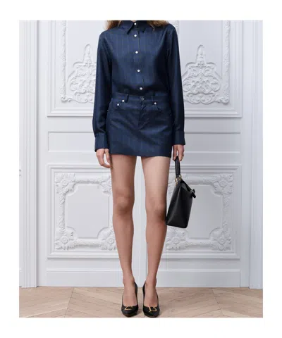 Dior Miniskirt In Blue