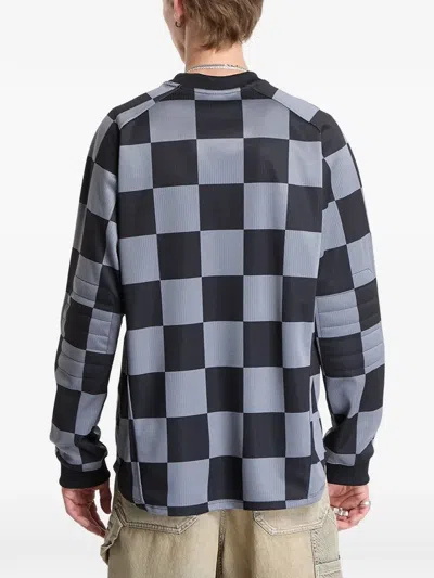 Nike Checkered Logo-print T-shirt In Black