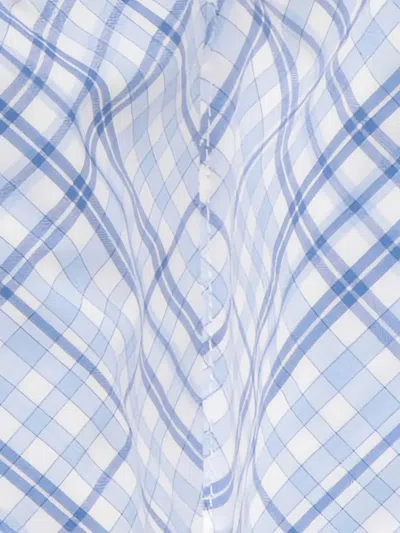 Isaia Check-pattern Face Mask In Blue