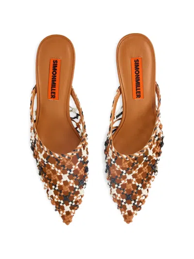 Simon Miller Knotted Gala Mule Kitten Heel In Multi