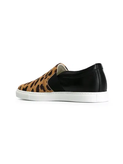 Lanvin Leopard-print Pull-on Sneakers In Multi